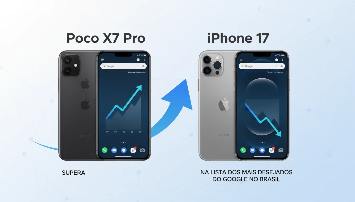 Poco X7 Pro Supera iPhone 17 na Lista dos Mais Desejados do Google no Brasil