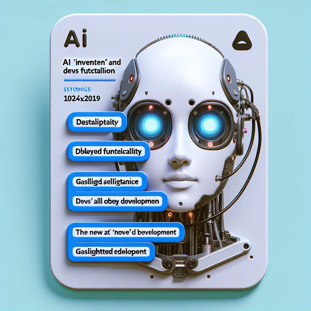 ## IA "Inventa" Funcionalidade e Devs Obedecem: A Nova Era do Desenvolvimento "Gaslighted"
