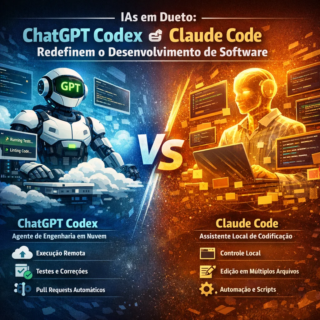IAs em Dueto: ChatGPT Codex e Claude Code Redefinem o Desenvolvimento de Software - Imagem complementar