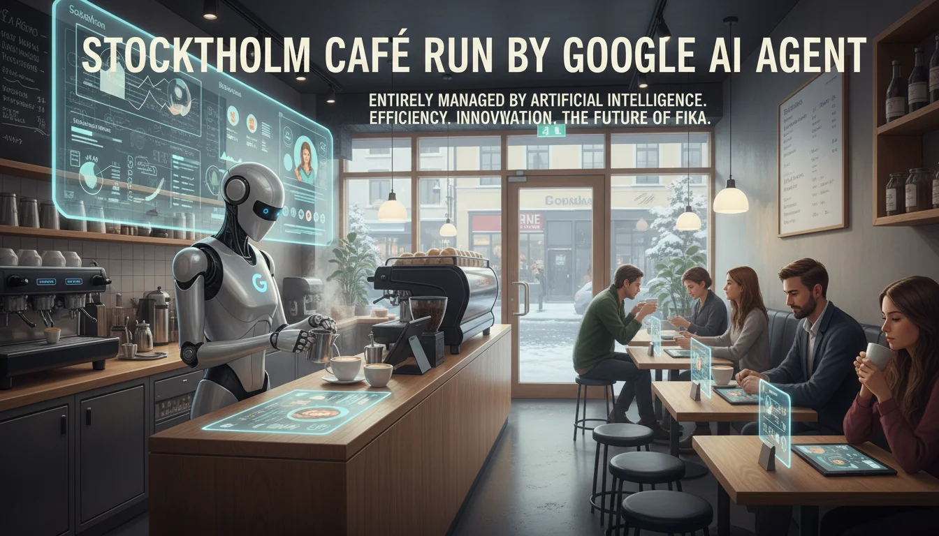 Café em Estocolmo opera com gestão inteiramente comandada por agente de IA da Google