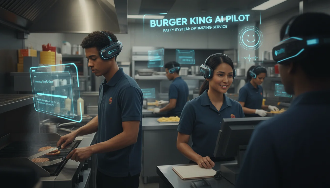 Burger King testa headsets com IA para monitorar produtividade e simpatia de funcionários