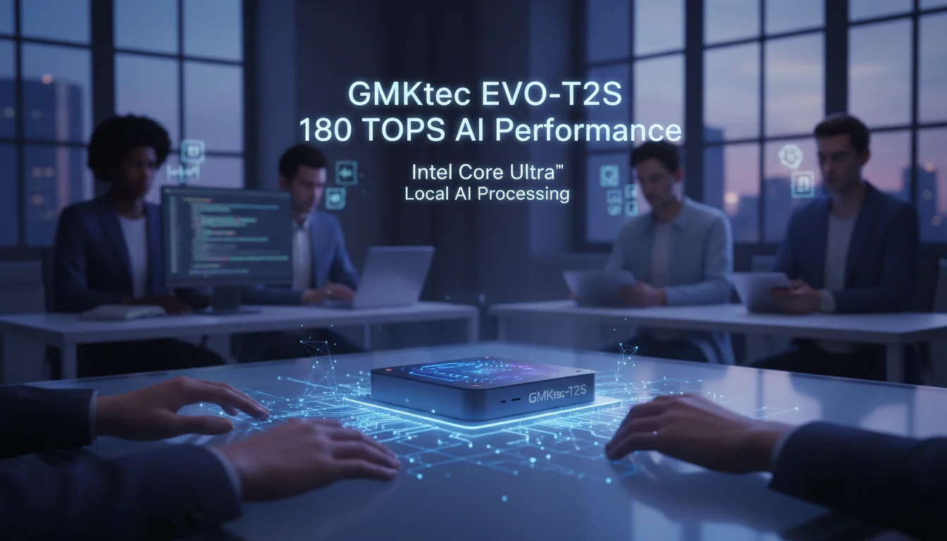 GMKtec EVO-T2S: Mini PC compacto com 180 TOPS para cargas de IA
