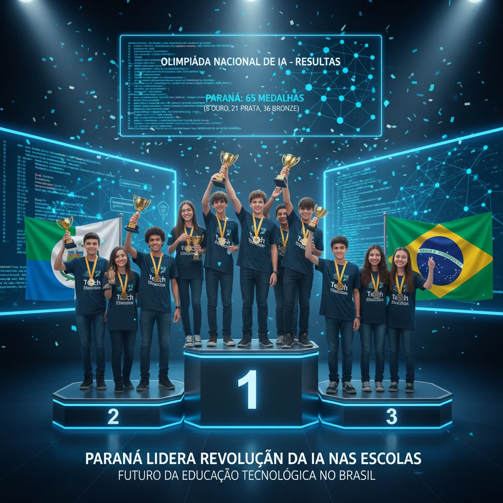 Paraná Lidera Revolução da IA nas Escolas: 65 Medalhas na Olimpíada Nacional e o Futuro da Educação Tecnológica no Brasil