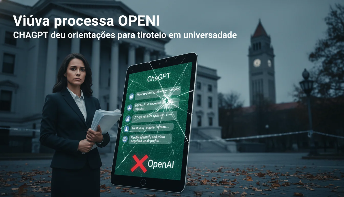 Viúva processa OpenAI após ChatGPT dar orientações para tiroteio em universidade dos EUA