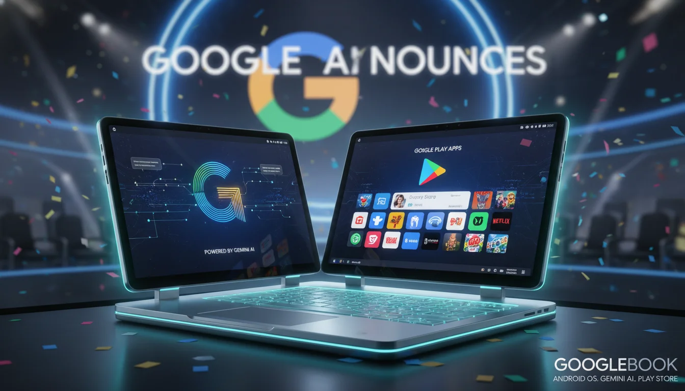 Google anuncia Googlebook: portáteis Android com Gemini e Play Store