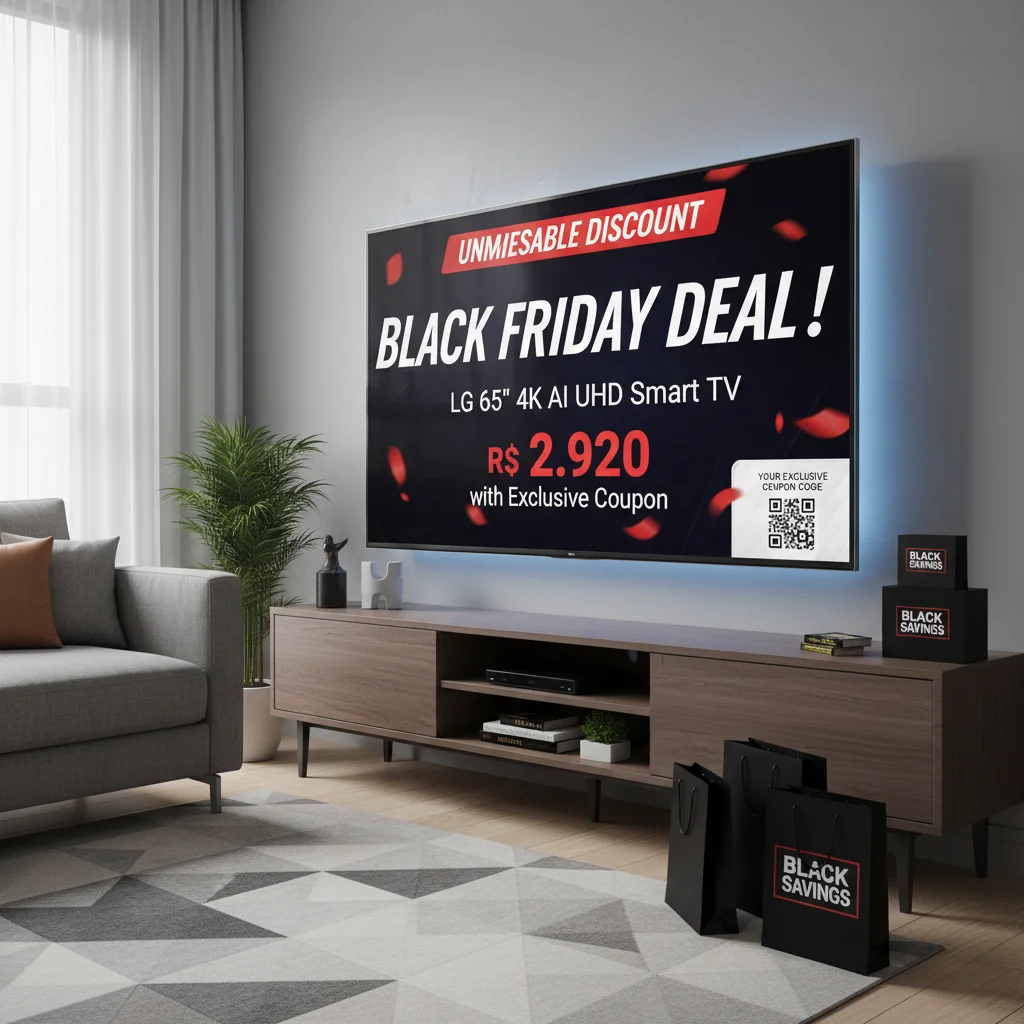Desconto Imperdível: Smart TV 4K LG UHD AI de 65 Polegadas por R$ 2.920 com Cupom Exclusivo