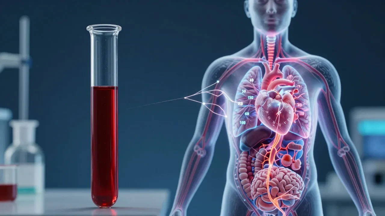 Exame de sangue com IA estima idade biológica de cada órgão