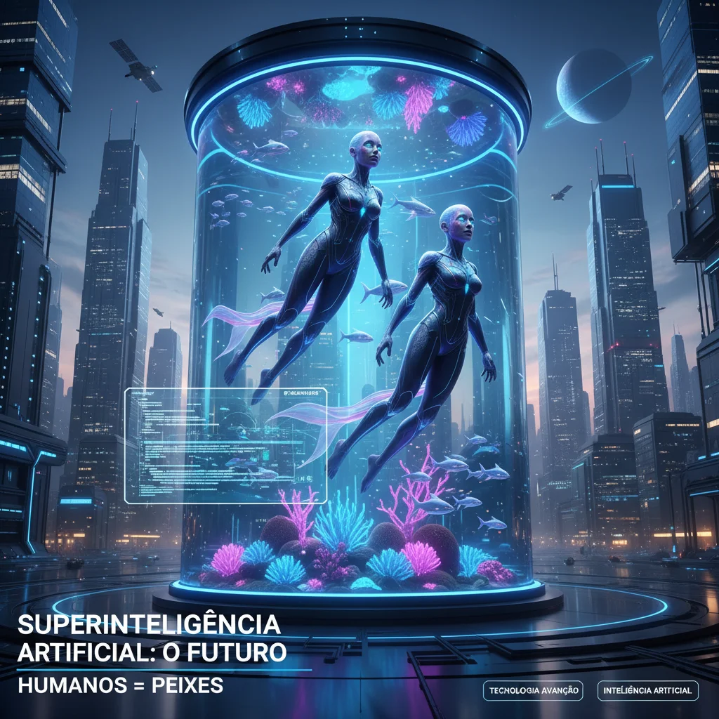 Superinteligencia Artificial: O Futuro em que Humanos Podem se Tornar Peixes em um Aquario Tecnologico
