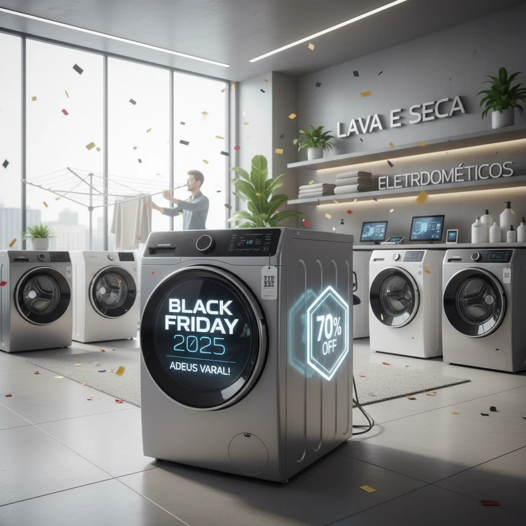 Black Friday 2025: O Adeus Definitivo ao Varal! Conheça as Lava e Seca que Vão Libertar Sua Rotina