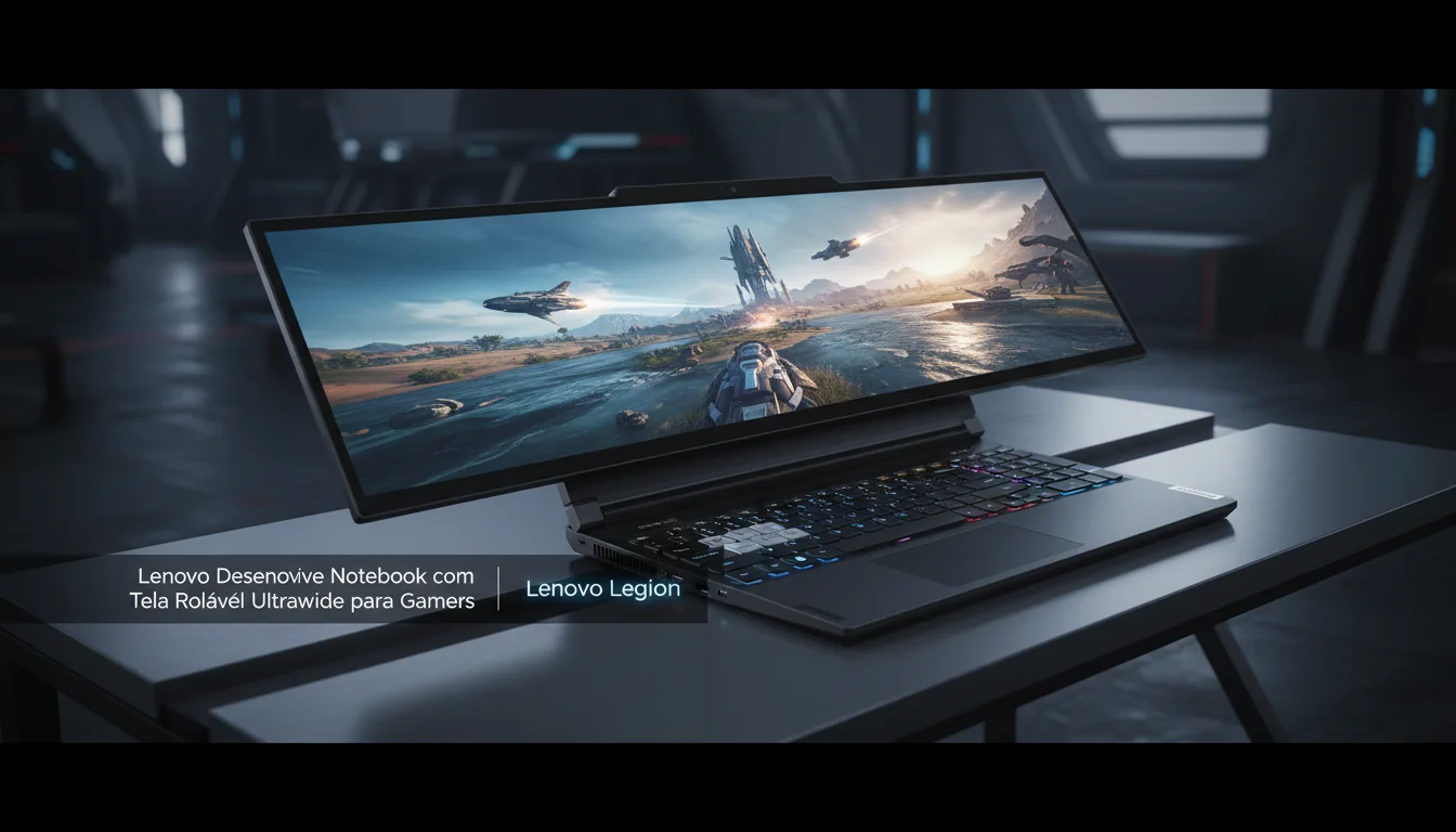 Lenovo Desenvolve Notebook com Tela Rolável Ultrawide para Gamers