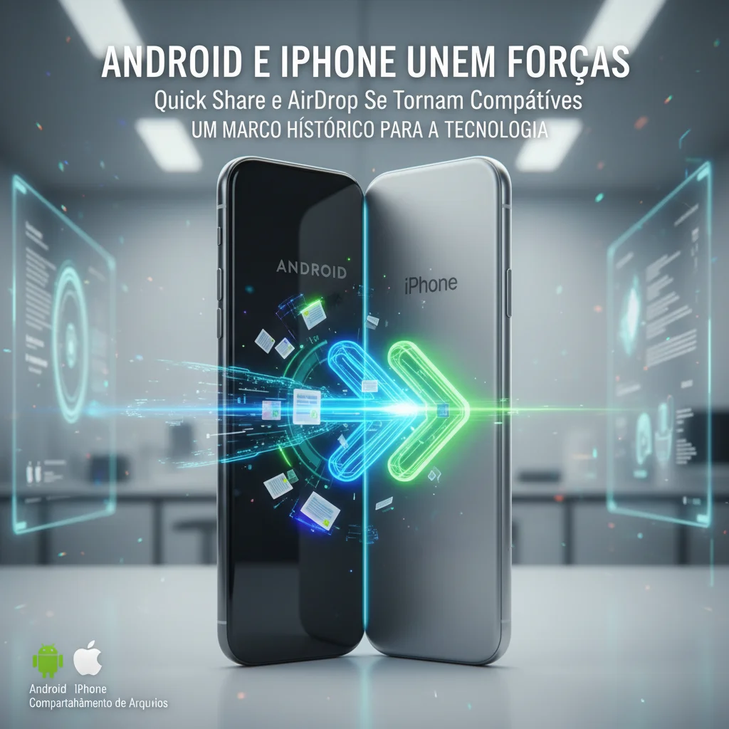 Android e iPhone Unem Forças: Quick Share e AirDrop Se Tornam Compatíveis em um Marca Historico para a Tecnologia