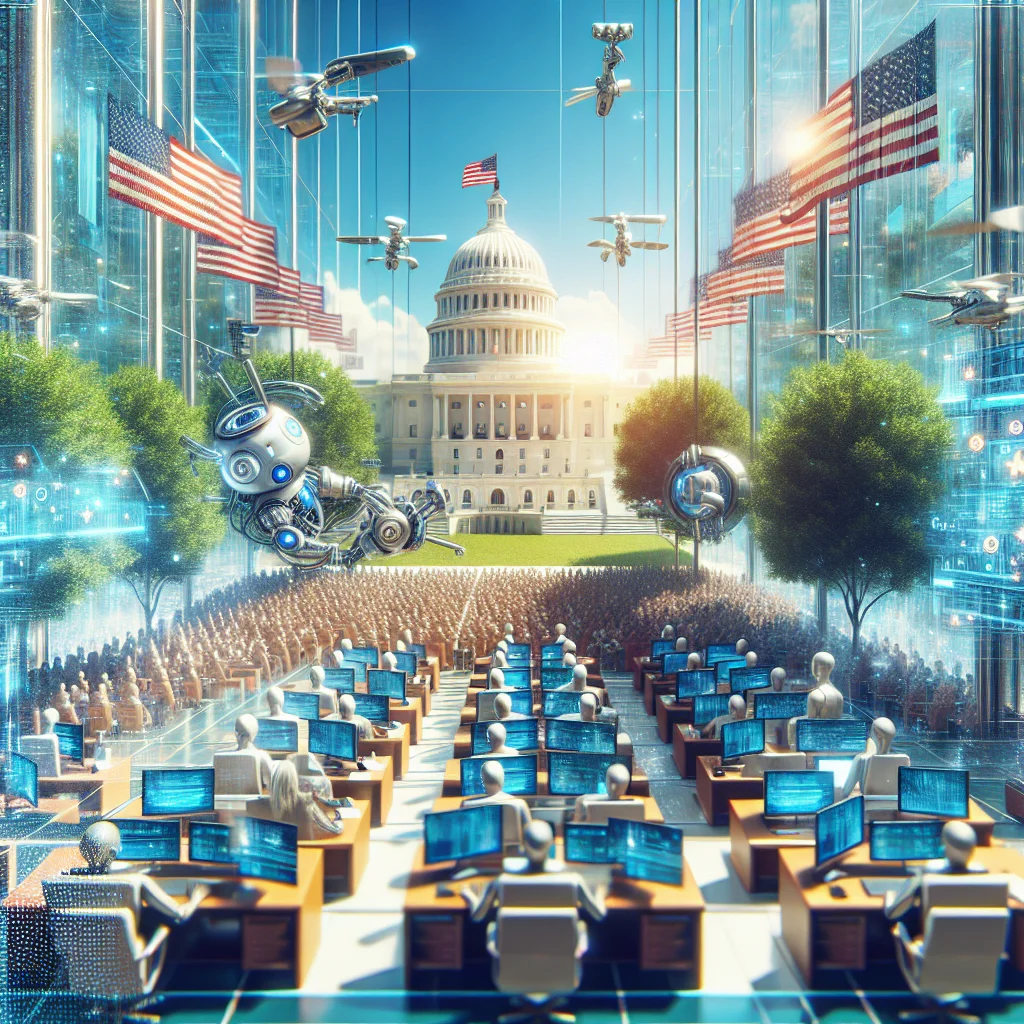 ## IA Gratuita no Governo dos EUA: A Revolução Silenciosa que Economizará Bilhões e Transformará o Trabalho dos Servidores Públicos!
