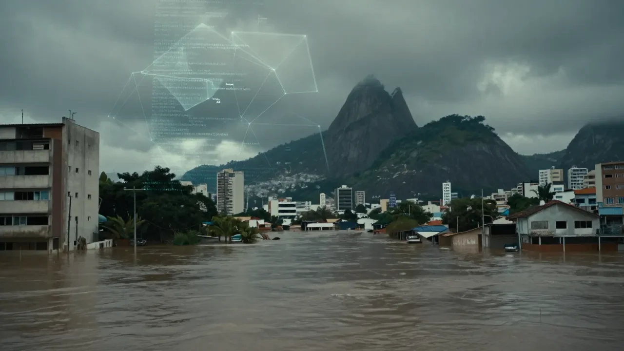 Filme Futuro Futuro une IA e enchentes do RS em reflexão sobre crise climática