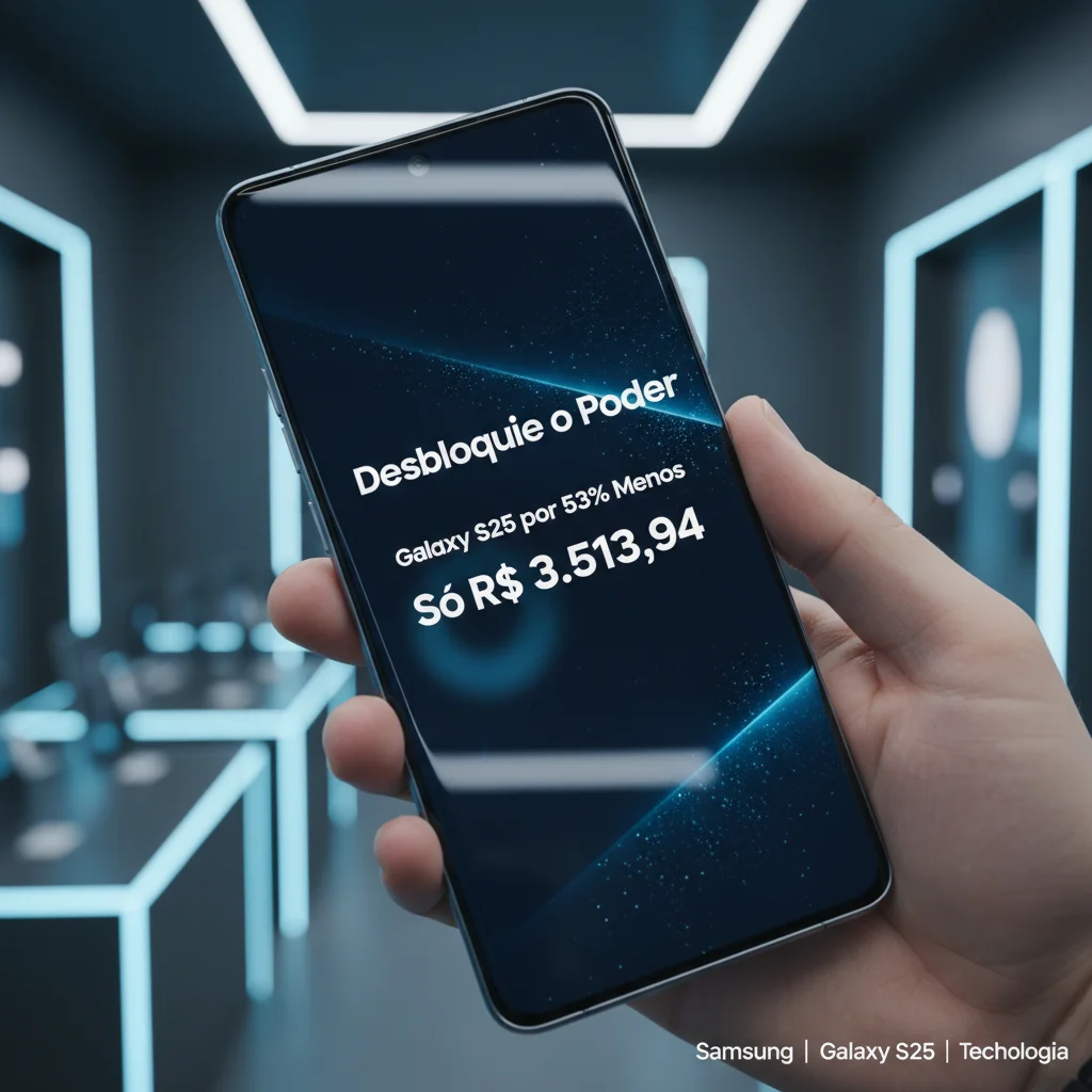 Desbloqueie o Poder: Galaxy S25 por 53% Menos, Só R$ 3.513,94