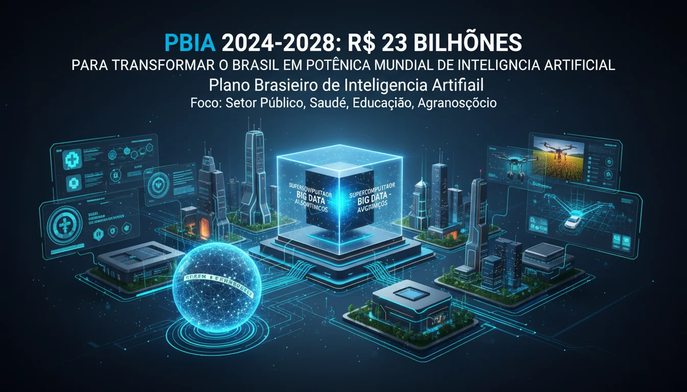 PBIA 2024-2028: R$ 23 Bilhões para Transformar o Brasil em Potência Mundial de Inteligência Artificial