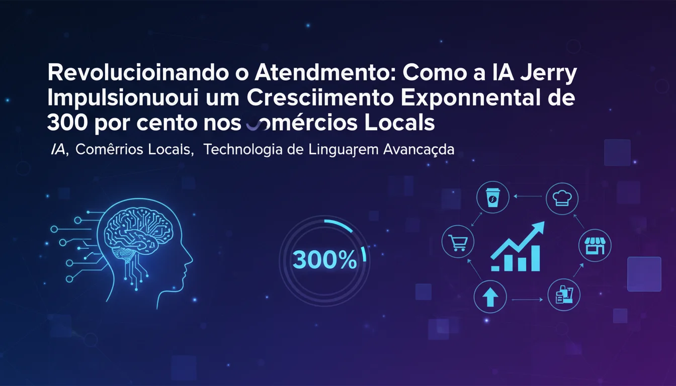 Revolucionando o Atendimento: Como a IA Jerry Impulsionou um Crescimento Exponencial de 300 por cento nos Comércios Locais