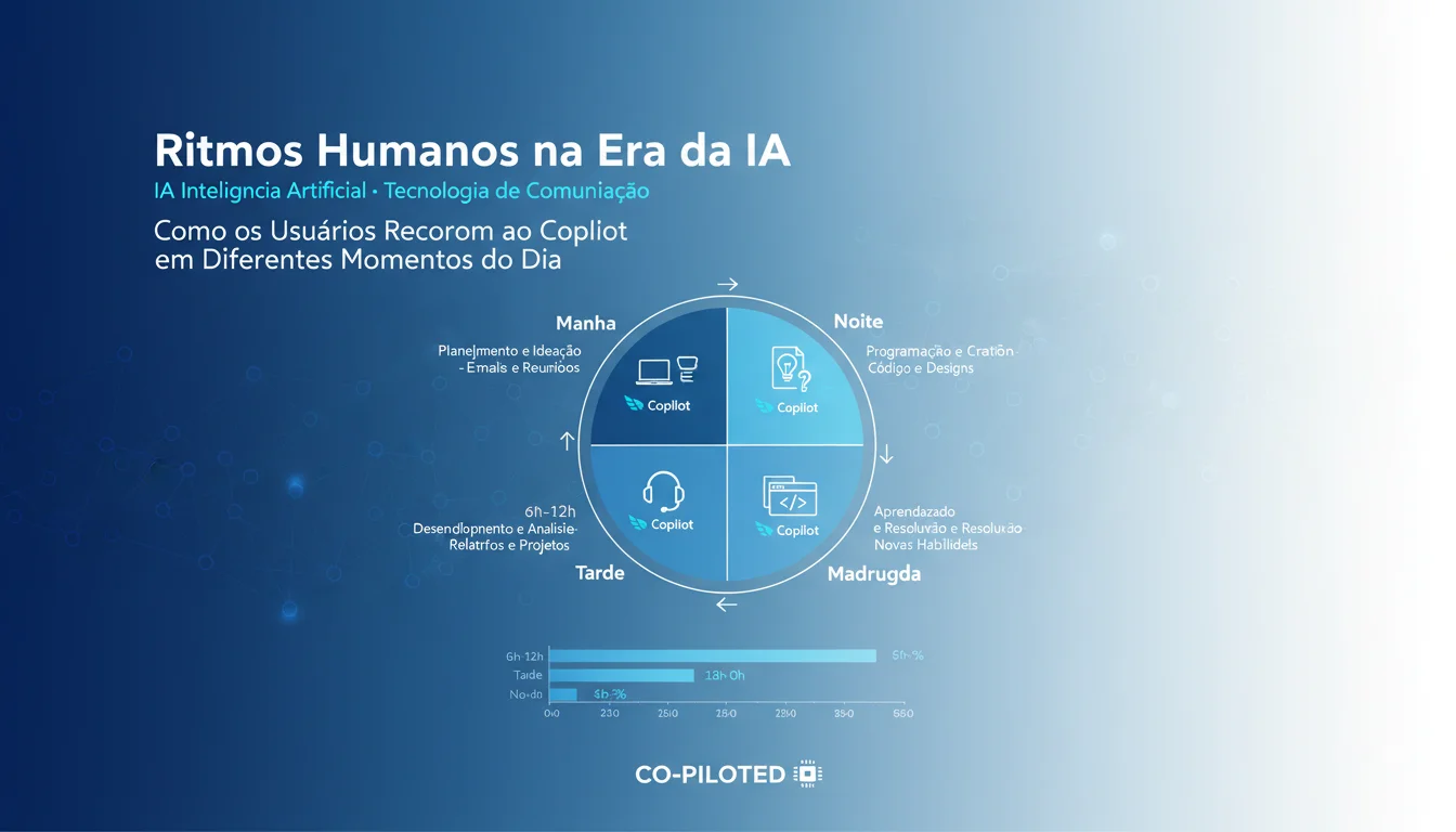Ritmos Humanos na Era da IA: Como os Usuários Recorrem ao Copilot em Diferentes Momentos do Dia