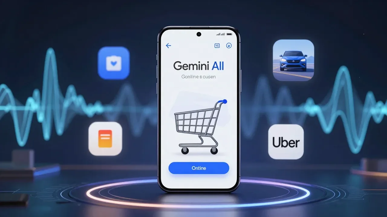 Google Gemini no Galaxy S26: IA executa tarefas agentic como montar carrinho de compras e chamar Uber